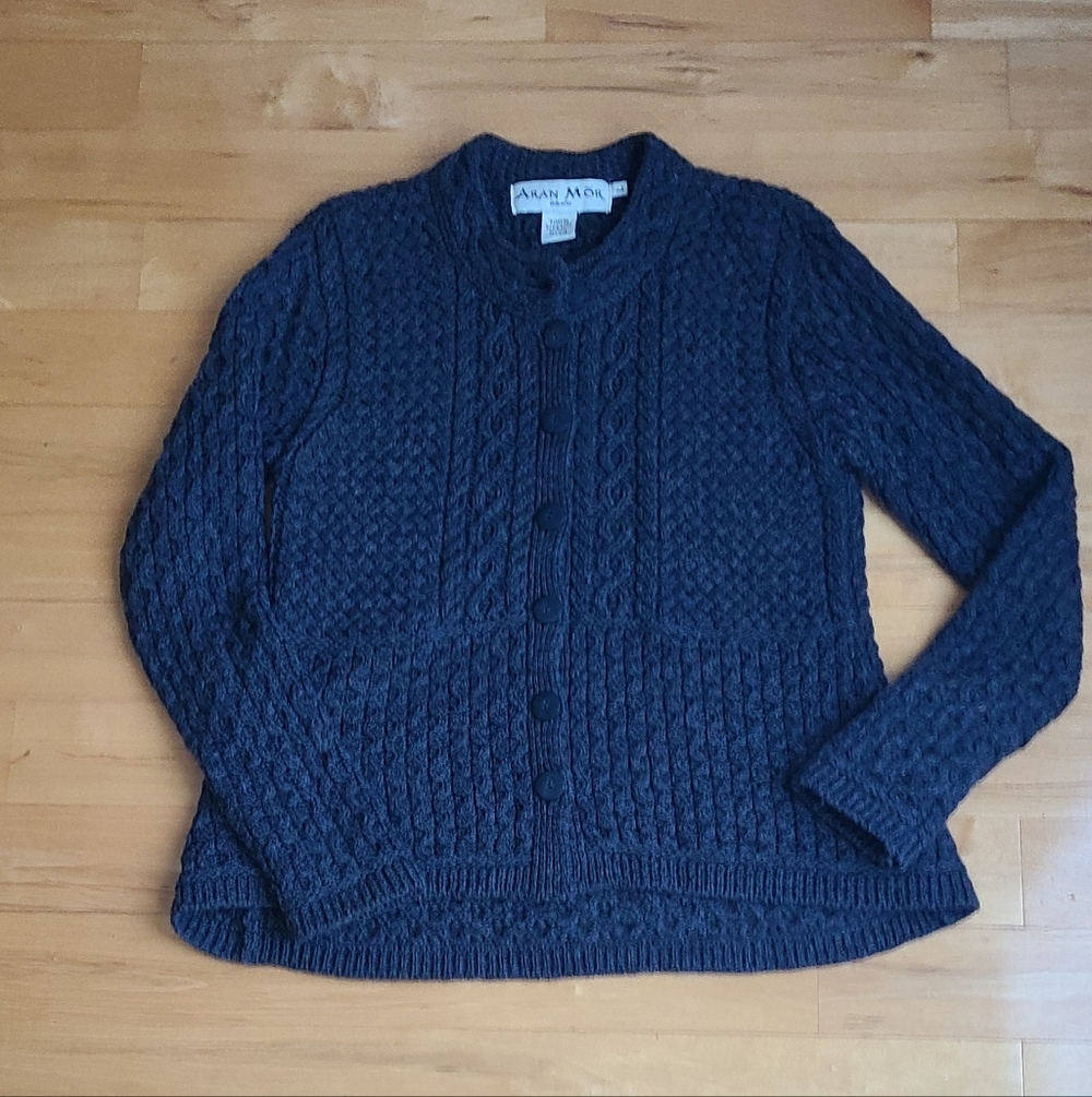 Aran Mor Cable Knit Women's Cardigan